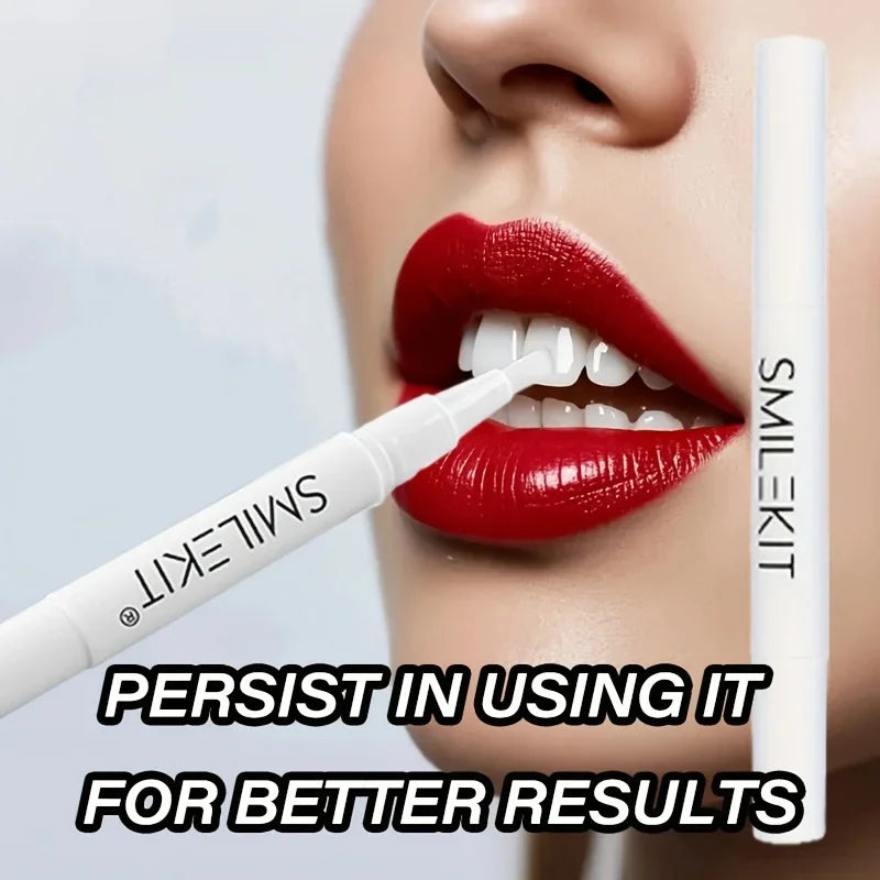 2Pcs*2Ml Whitening Toothbrush Pen Instant Use No-Brush Teeth Cleaning Pen Teeth Brightening and Glossing Care Tool